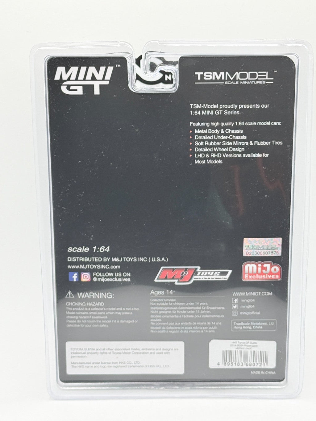 Mini GT 1:64 HKS Toyota GR Supra 2019 SEMA Presentation CHASE RARE