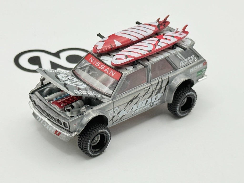 Kaido House x Mini GT 1:64 Datsun Kaido 510 Wagon 4x4 KHMG121 CHASE Open Box