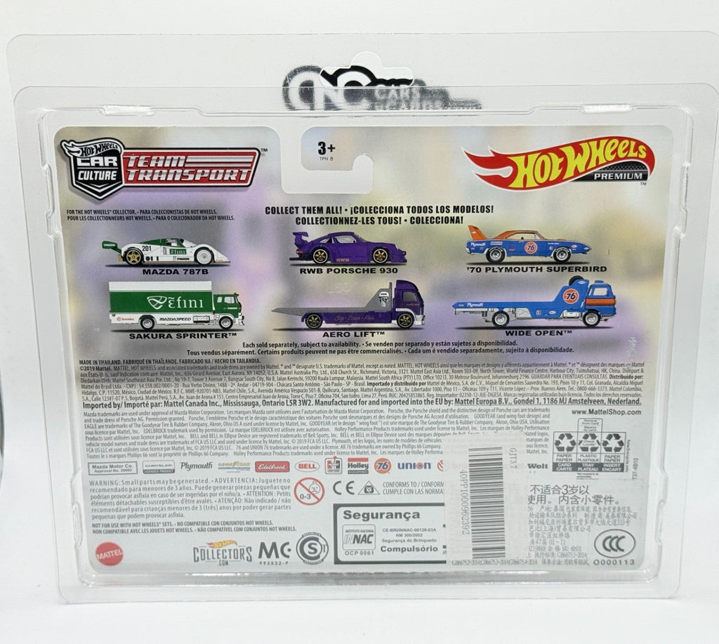 2020 Hot Wheels Premium Car Culture Team Transport RWB Porsche 930 WHEEL ERROR