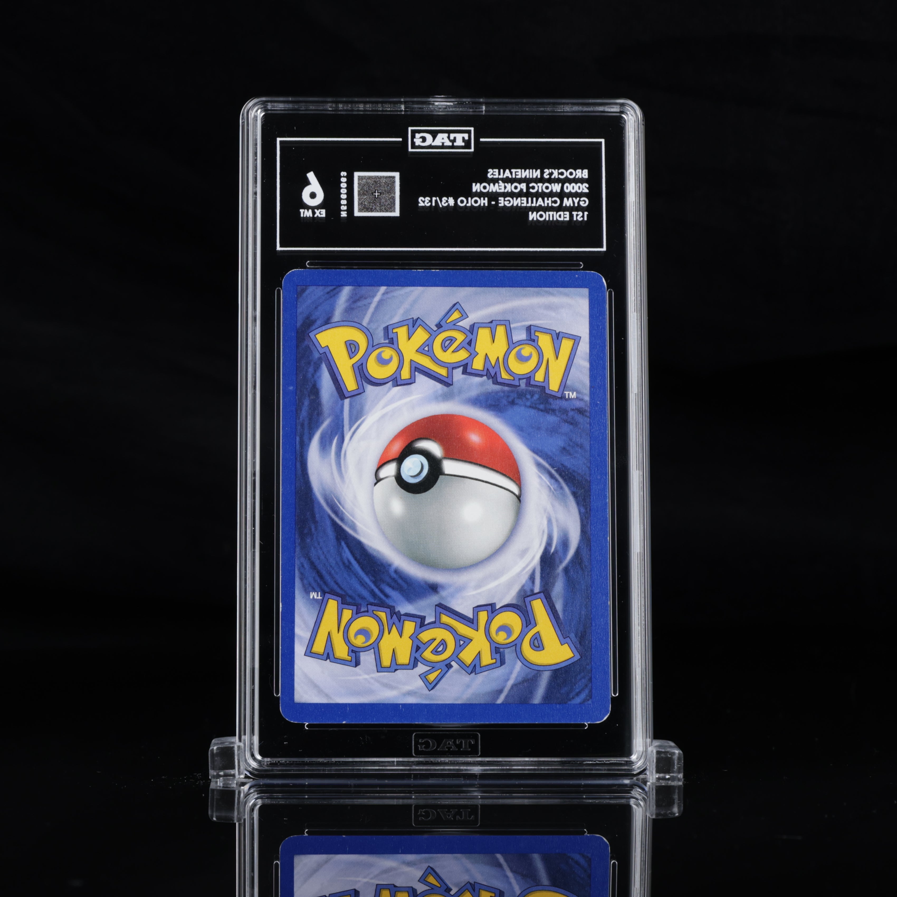 Tag 6 EX-NM - Brock's Ninetales - 3/132 - 1st Edition