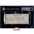 Jack Sharkey Signed Autographed Check BGS JSA