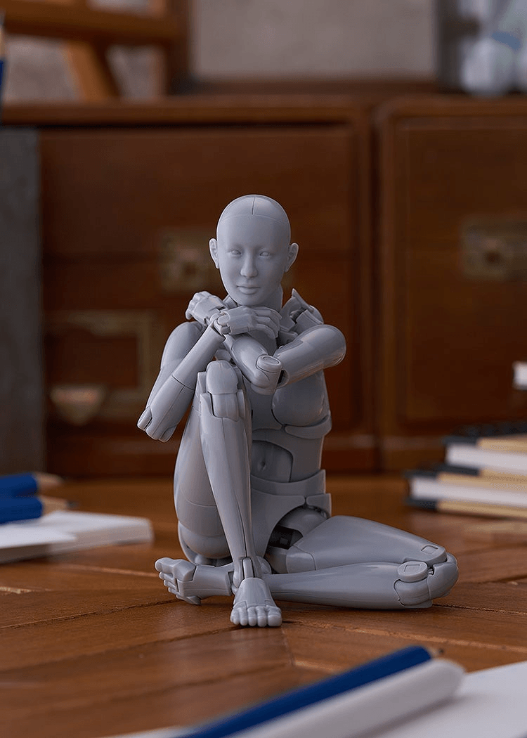 Nishimura Style Drawing Doll Olive Gray