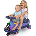 ANPABO 12V Electric Wiggle Car with LED Screen, 2  75W Motors, Ride on Toys Ages 3+, Limit 170Lb, Anti-Rollover, Flashing Wheels