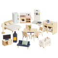Le Toy Van - Wooden Dolls House Full Starter Furniture & Accessories Play Set For Dolls Houses | Girls Or Boys Dolls House Furniture Sets - Suitable For Ages 3+