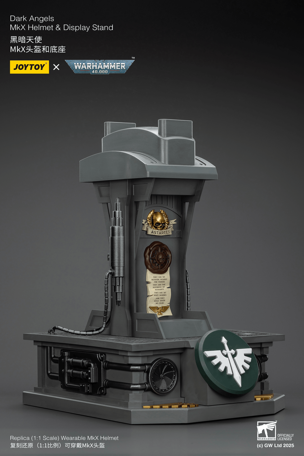 Dark Angels MkX Helmet &amp; Display Stand