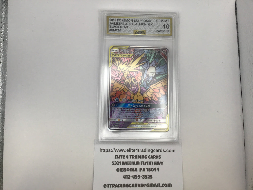 Moltres & Zapdos & Articuno GX #SM210 Pokemon Promo (AGS 10)