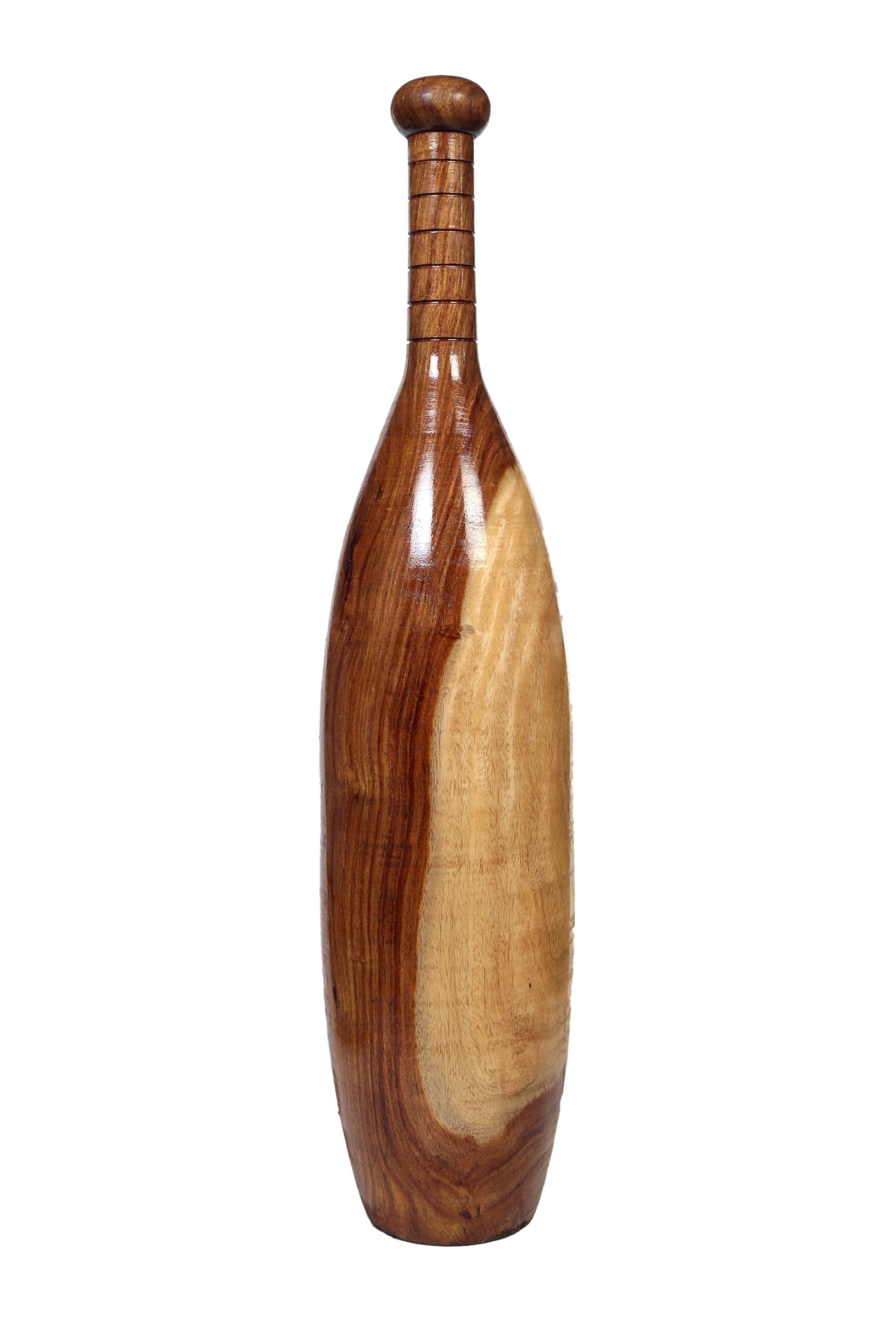 B.A Sports Wooden Mudgar Exercise Club, Traditional Indian Fitness Equipment, Oval Shape (10, Kilograms)