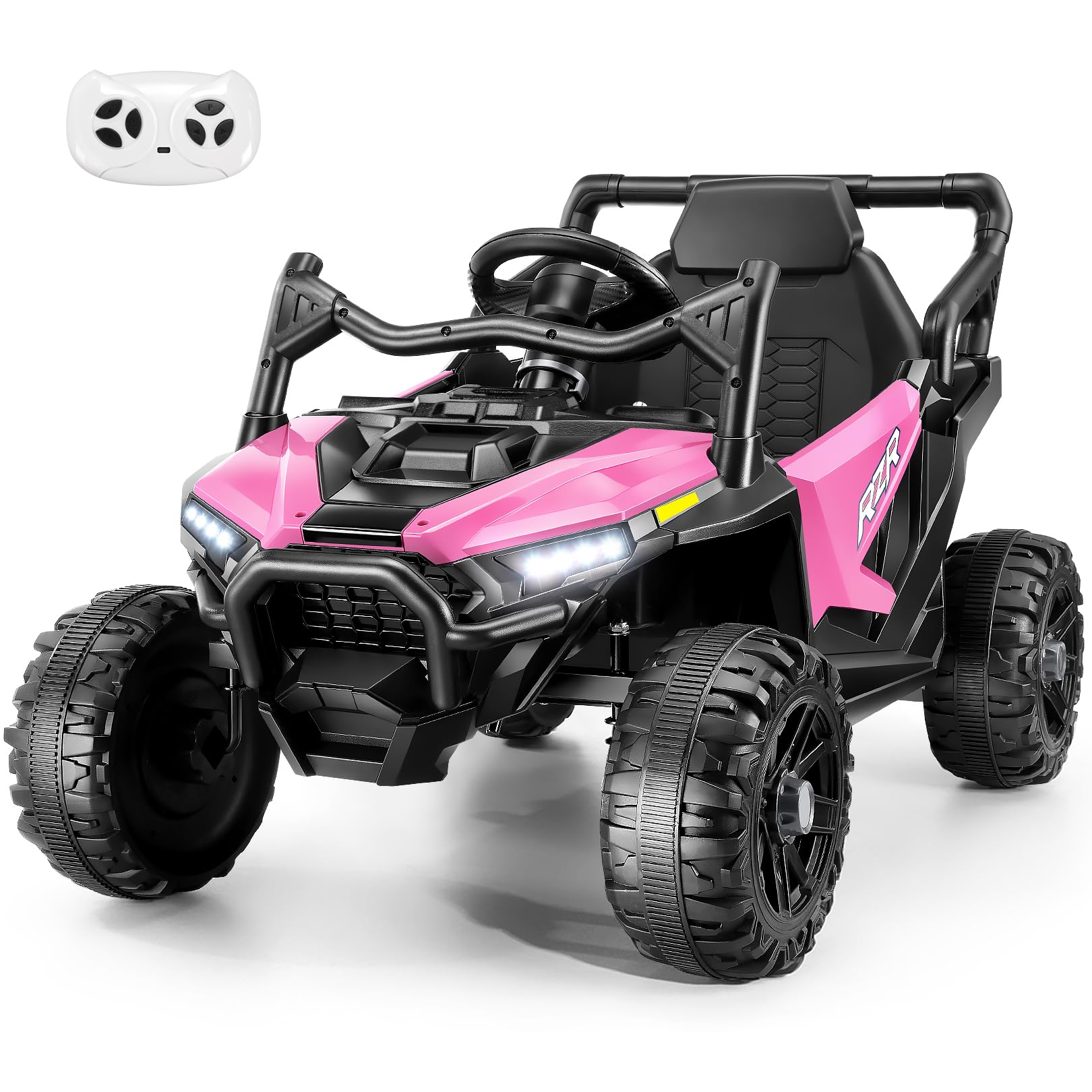 Hikole 24 Volt Ride on Toys for Big Kids, Electric Ride on Car with Remote Control for Ages 3-8, Shock Absorbers, Safety Belt, H