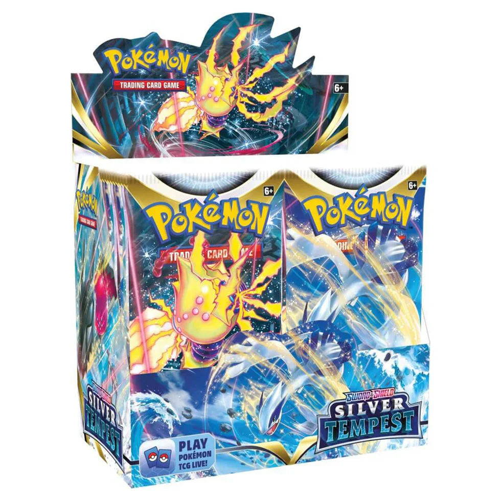 Pokémon-Sammelkartenspiel: Schwert & Schild Silberne Sturmwinde Booster Display Box