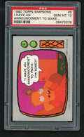1990 the Simpsons I Have An Announcement To Make #6 PSA 10