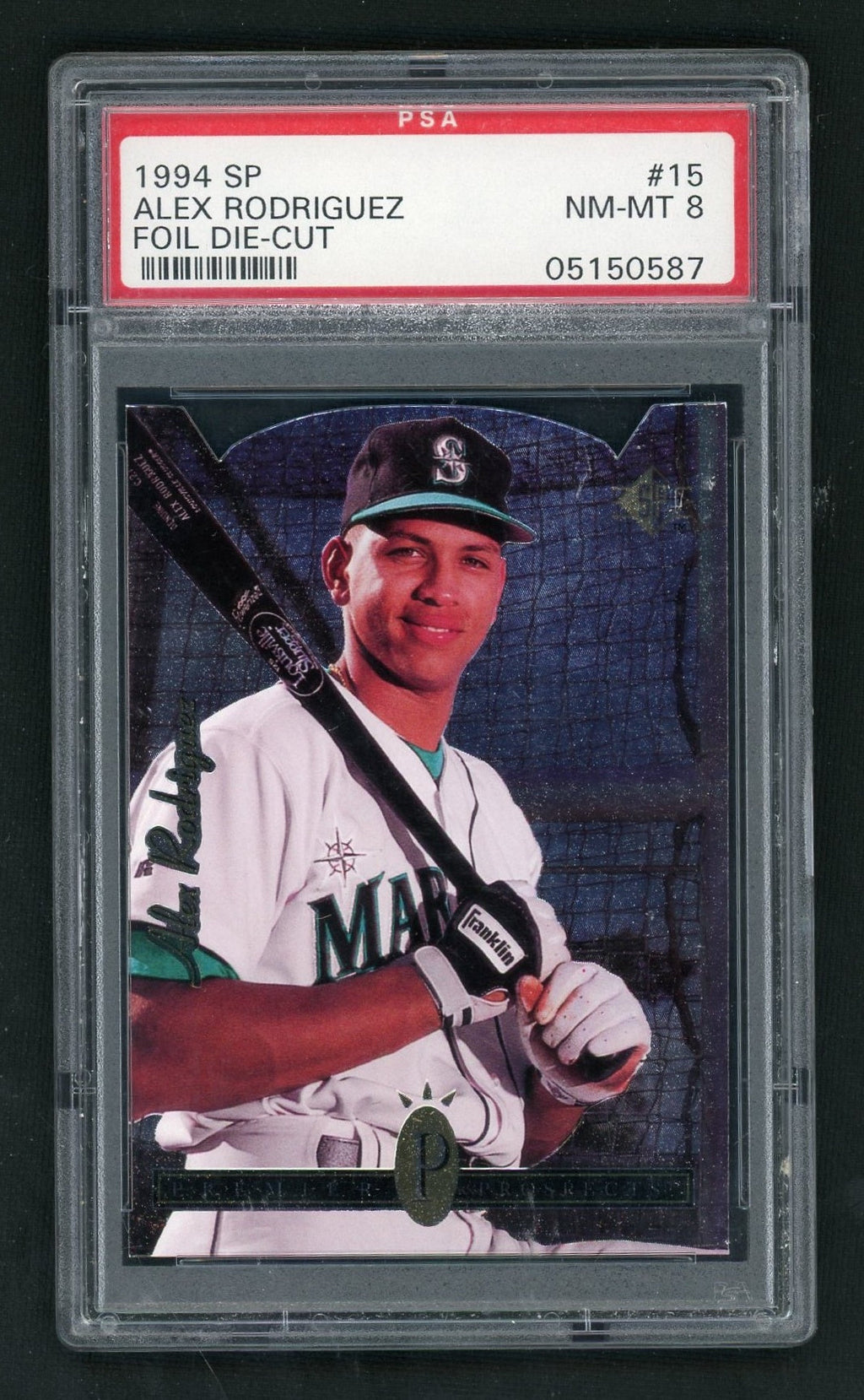 1994 SP Foil Die Cut Alex Rodriguez #15 PSA 8