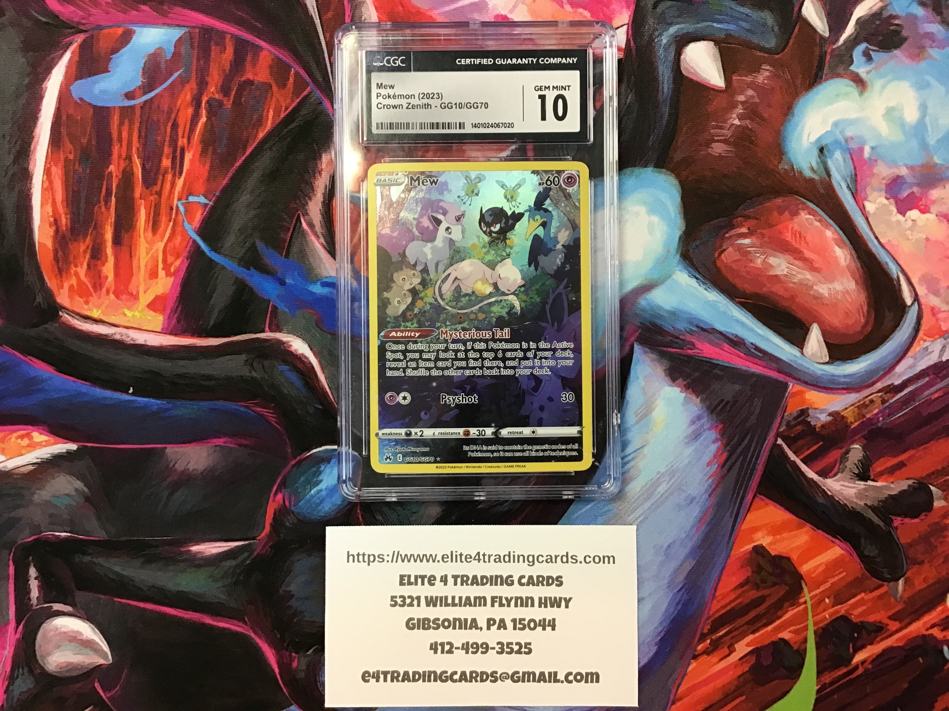 Mew #GG10 Pokemon Crown Zenith (CGC 10)