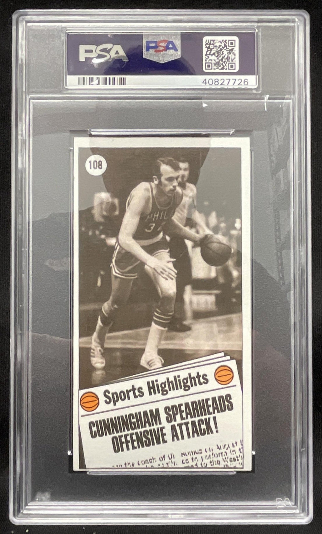 1970-71 Topps #108 Billy Cunningham SP All-Star PSA 8