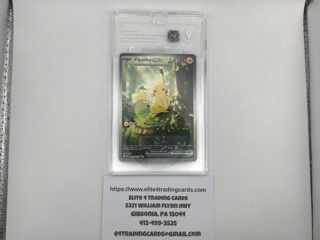 Pikachu ex #276 Pokemon Ascended Heroes (TAG 9)