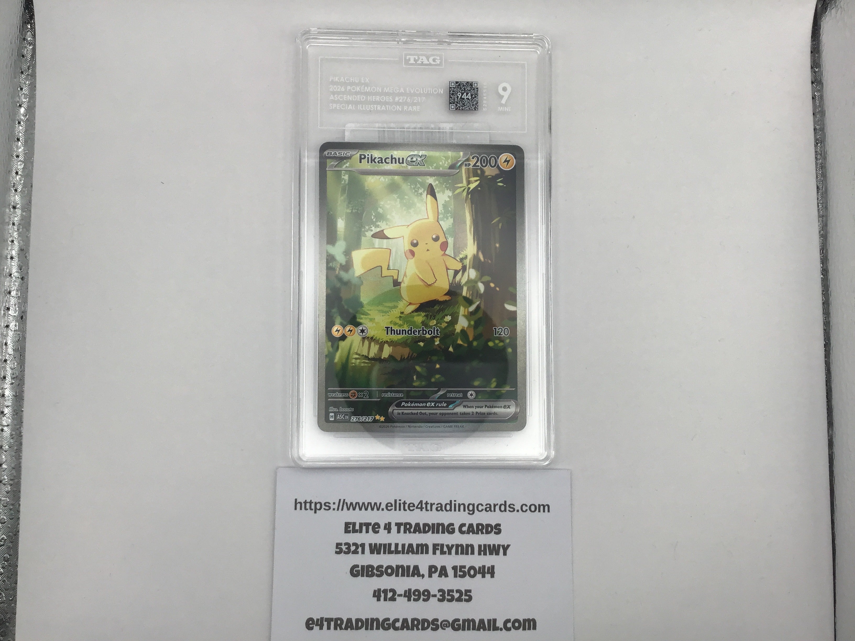 Pikachu ex #276 Pokemon Ascended Heroes (TAG 9)