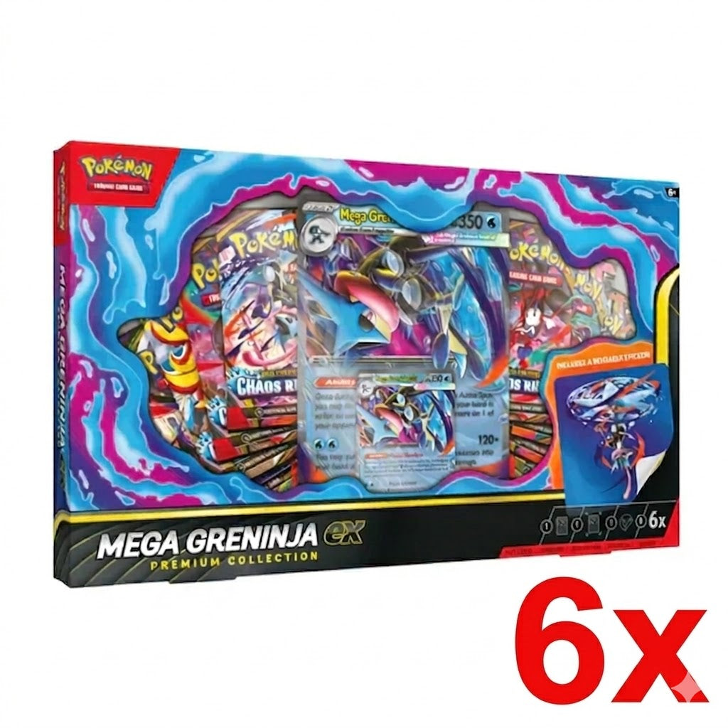 (Pre Order) Pokémon TCG - Mega Greninja ex Premium Collection Box Sealed Case (July 3rd 2026)