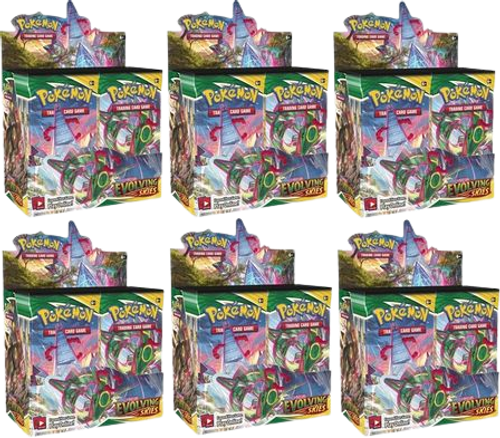Evolving Skies Booster Box Sealed Case First Print