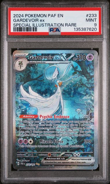 PSA 9 - 2024 POKEMON PAF EN-PALDEAN FATES #233 GARDEVOIR ex SPECIAL ILLUSTRATION RARE