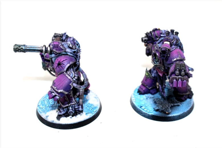 Warhammer Chaos Space Marines Obliterators Well Painted A20