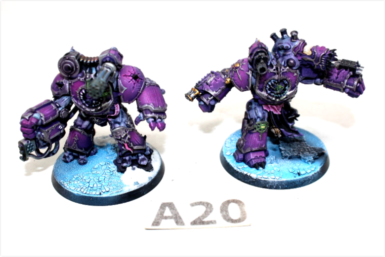 Warhammer Chaos Space Marines Obliterators Well Painted A20