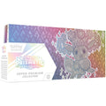 Pokémon-Sammelkartenspiel: Karmesin & Purpur – Prismatische Evolutionen Top-Trainer-Box (1 Full-Art-Holografische Promokarte, eine flauschige Evoli-Deckbox und 15 Boosterpacks)