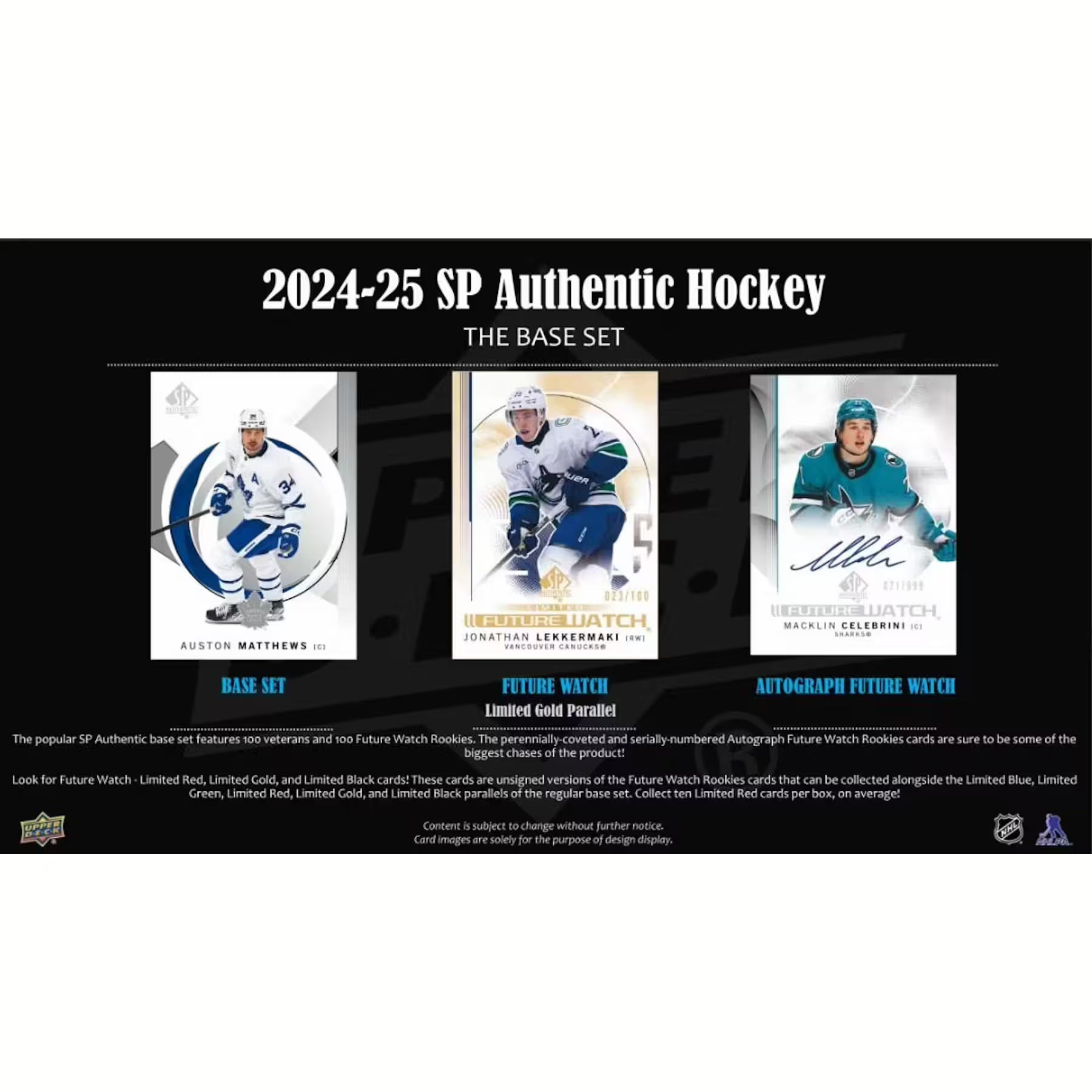 UPPER DECK SP AUTHENTIC HOCKEY 2024-2025