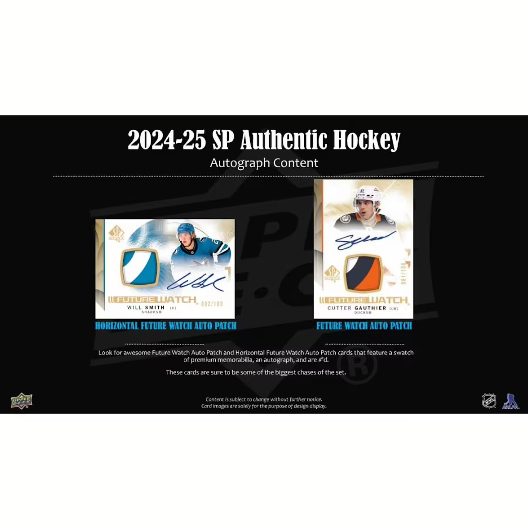 UPPER DECK SP AUTHENTIC HOCKEY 2024-2025