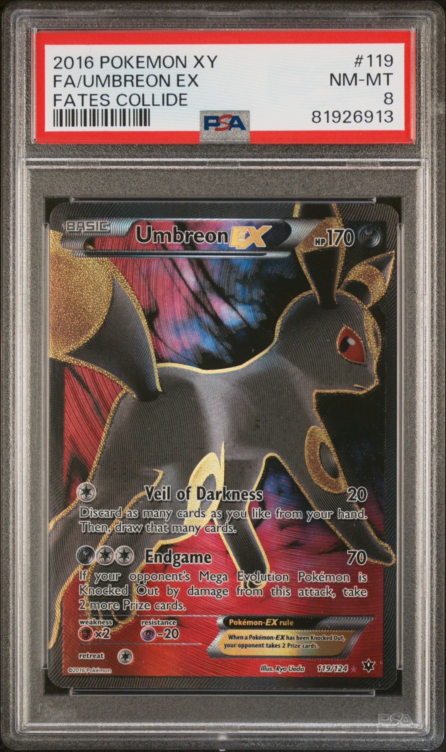 Umbreon EX Full Art #119 PSA 8