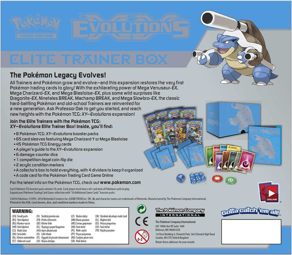 XY Evolutions Elite Trainer Boxes & Cases (Blastoise)