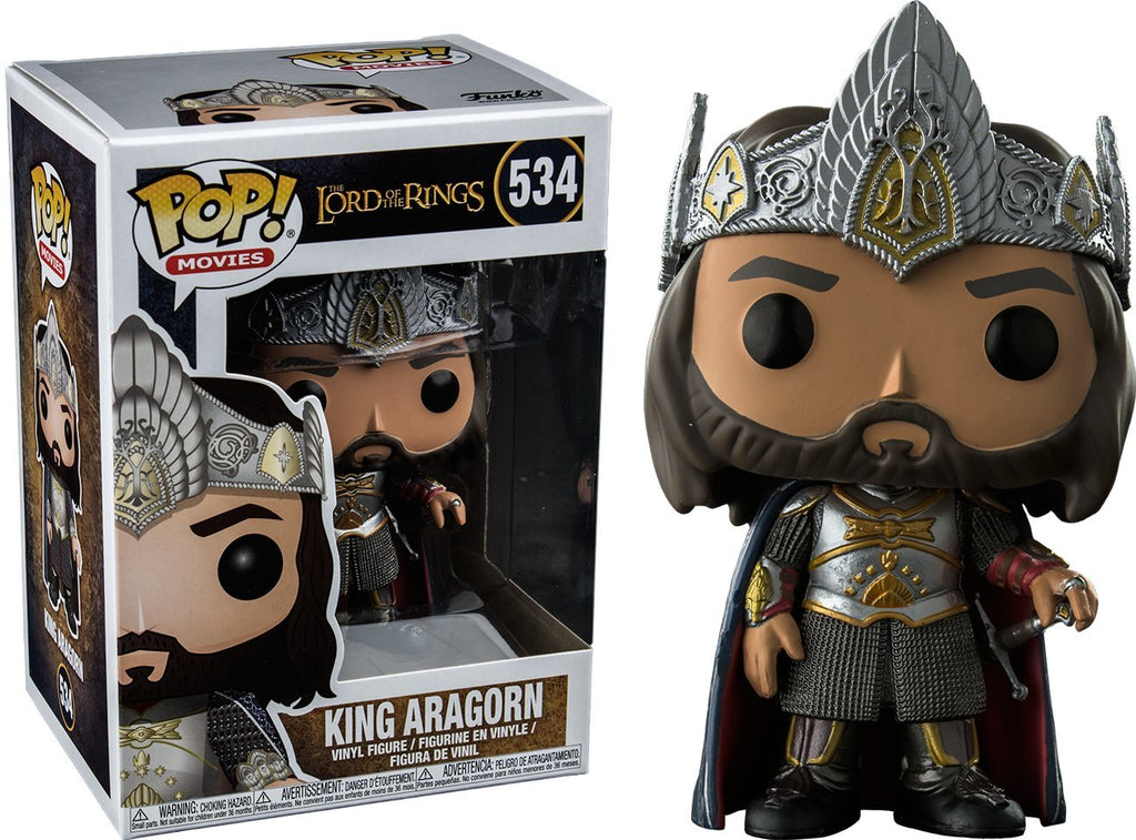 Pop Movies Lord Of The Rings King Aragorn Exclusive Funko Pop