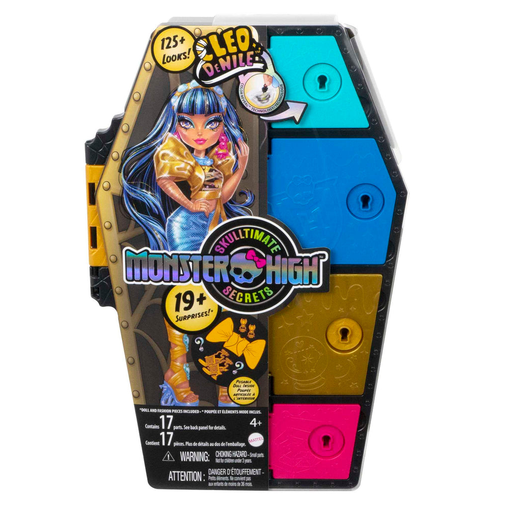 Monster High Skulltimate Secrets Doll & Clothes Accessories Set, Clawdeen Wolf With Dress-Up Locker & 19+ Surprises
