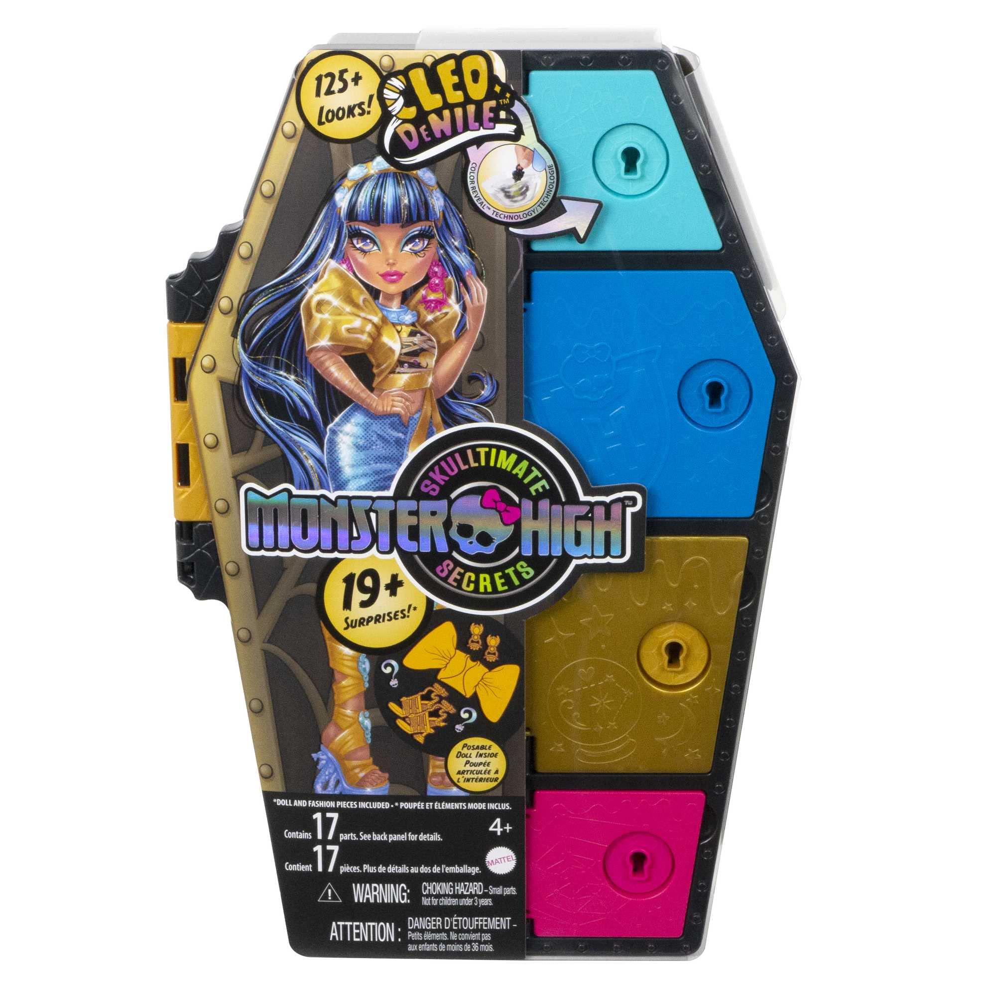 Monster High Skulltimate Secrets Doll & Clothes Accessories Set, Clawdeen Wolf With Dress-Up Locker & 19+ Surprises