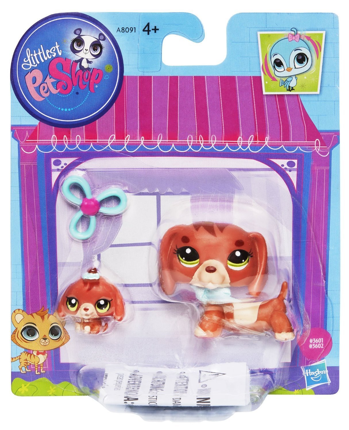 Hasbro Littlest Pet Shop LPS Dachshund Dog & Baby Figure
