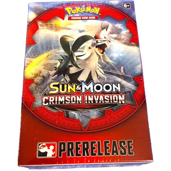 Pokemon TCG: Sun and Moon Crimson Invasion Prerelease Build and Battle box