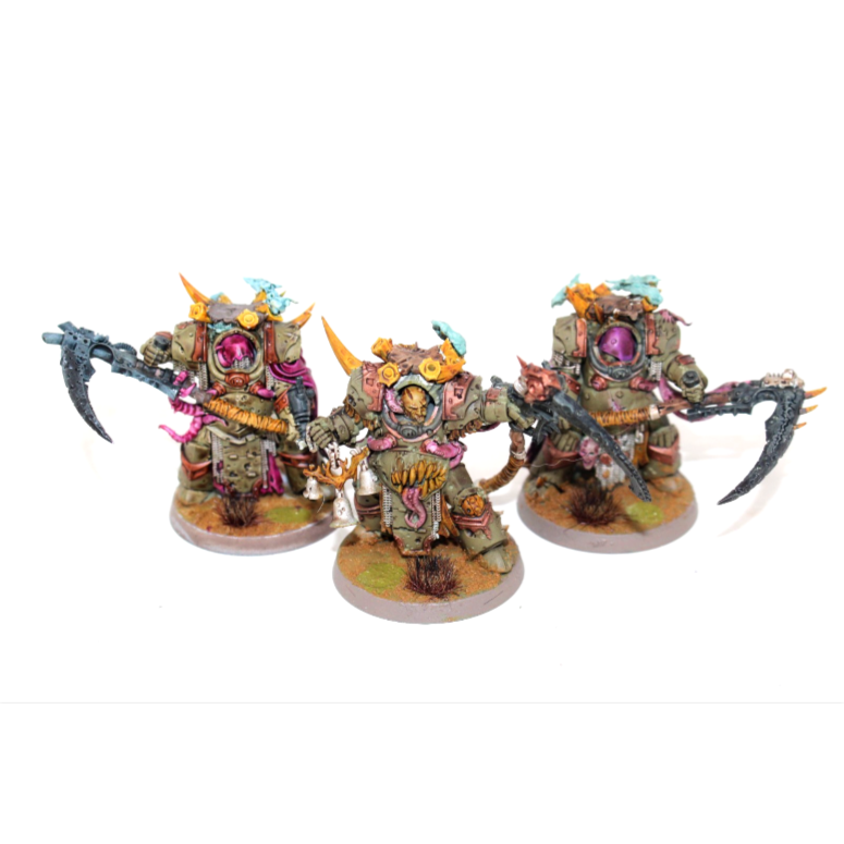 Warhammer Deathguard Deathshroud Terminators Well Painted JYS62