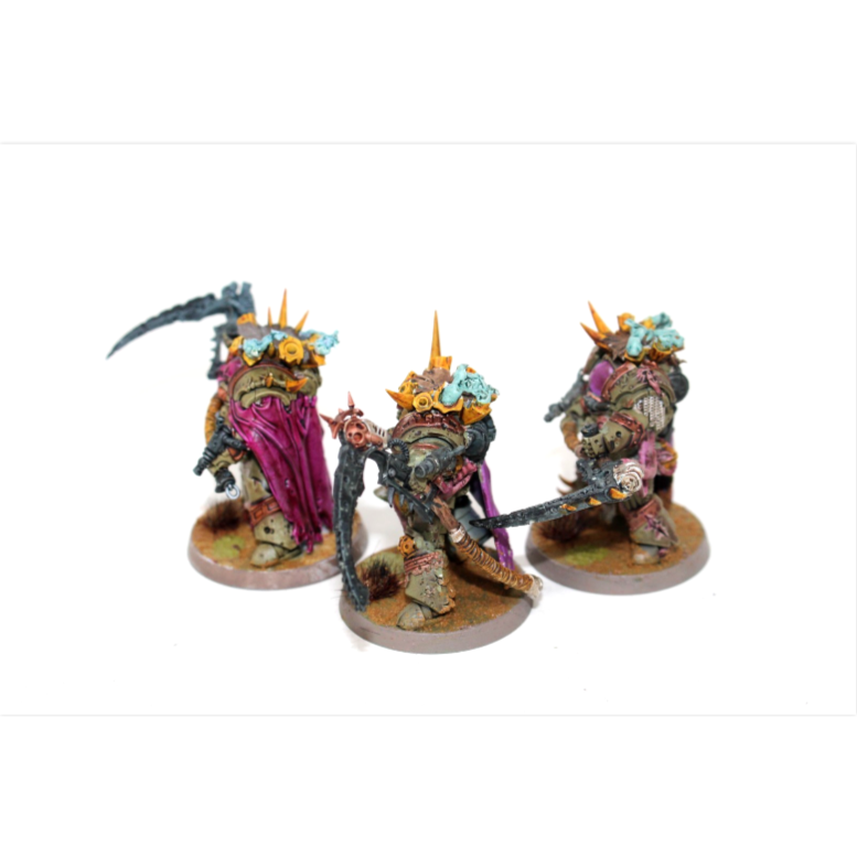 Warhammer Deathguard Deathshroud Terminators Well Painted JYS62