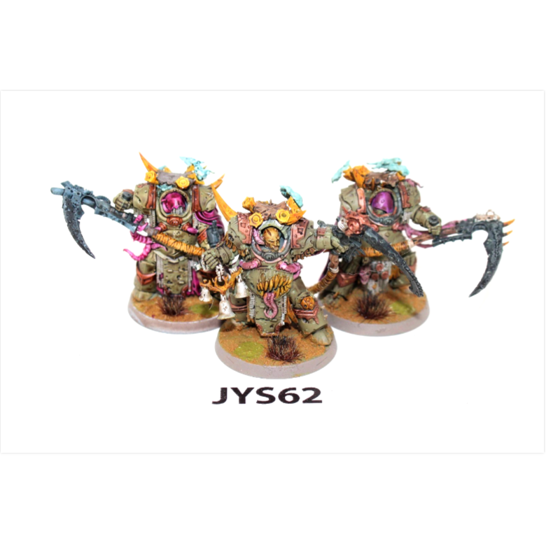 Warhammer Deathguard Deathshroud Terminators Well Painted JYS62