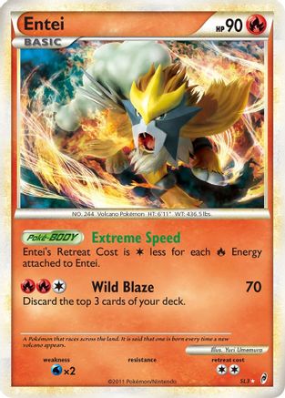 Entei (Shiny) () Shiny Holo Rare Holofoil