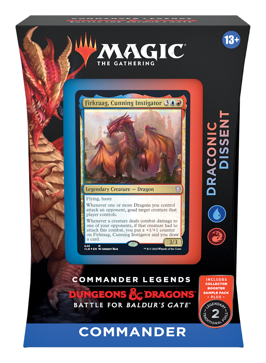 Commander Legends: Schlacht um Baldur's Gate - Commander-Deck-Display