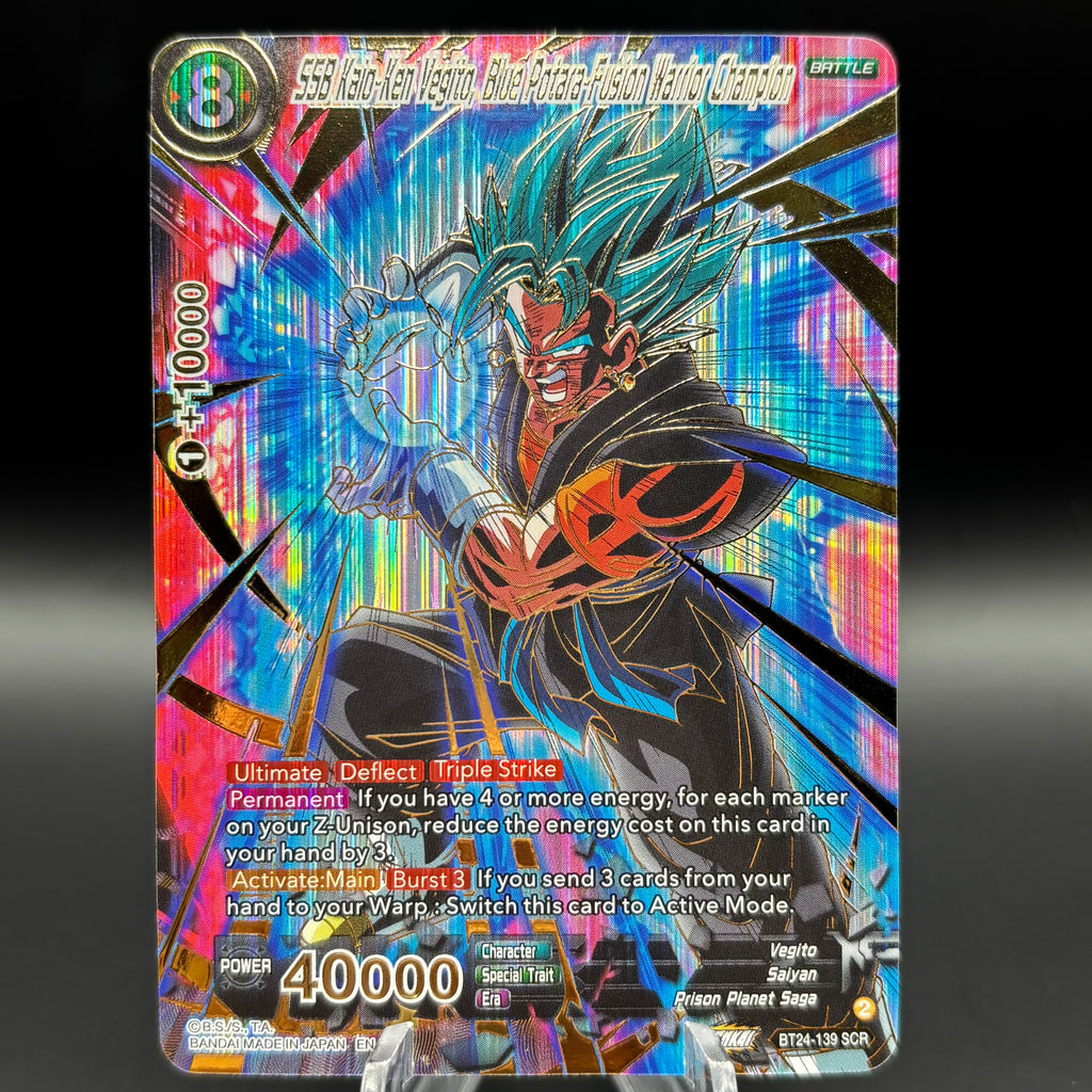 SSB Kaio-Ken Vegito, Blue Potara-Fusion Warrior Champion - Beyond Generations Single Card