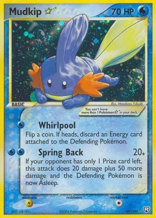 Mudkip Star 107 [Team Rocket Returns]  - Holofoil