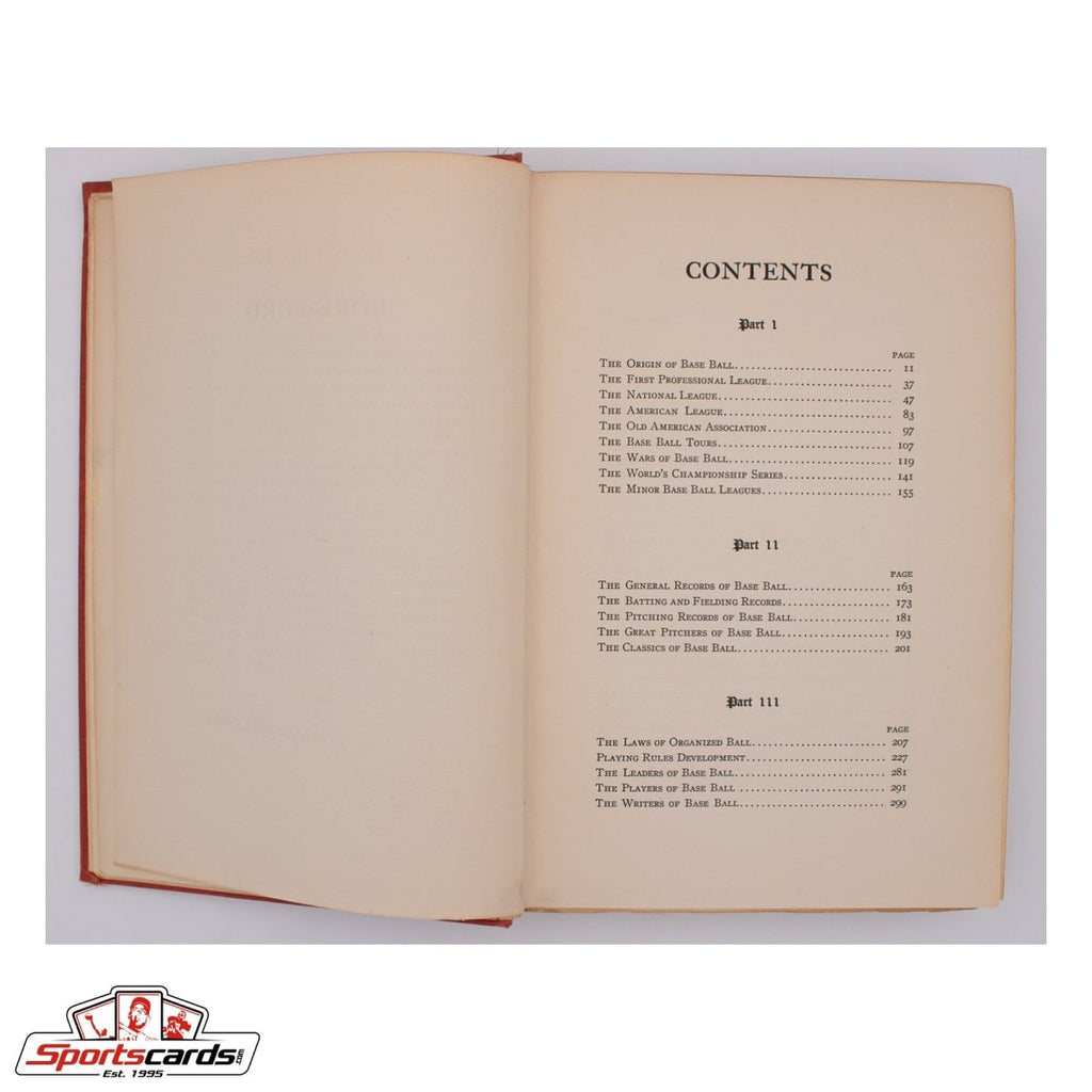 1914 Richter's History and Records of Base Ball Hardcover Book - Extremely Rare