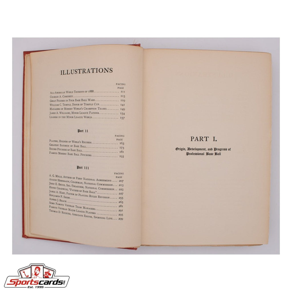 1914 Richter's History and Records of Base Ball Hardcover Book - Extremely Rare