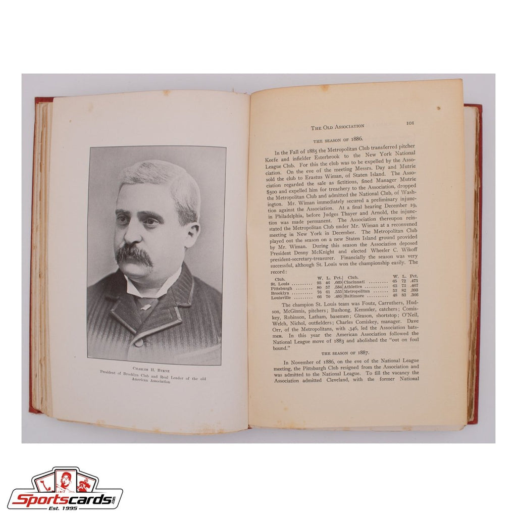 1914 Richter's History and Records of Base Ball Hardcover Book - Extremely Rare