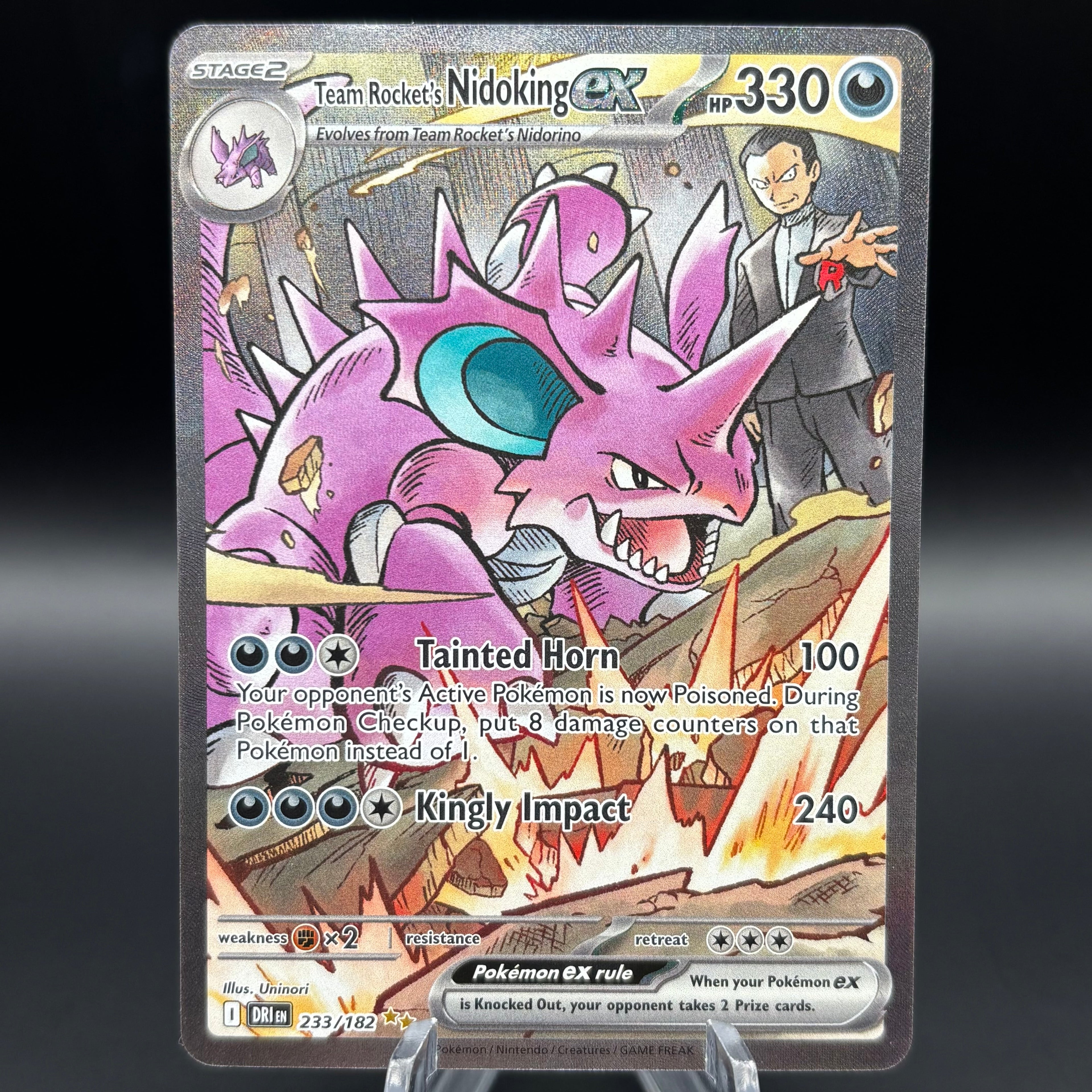 Team Rocket's Nidoking ex - 233/182 - SV10: Destined Rivals Single Card