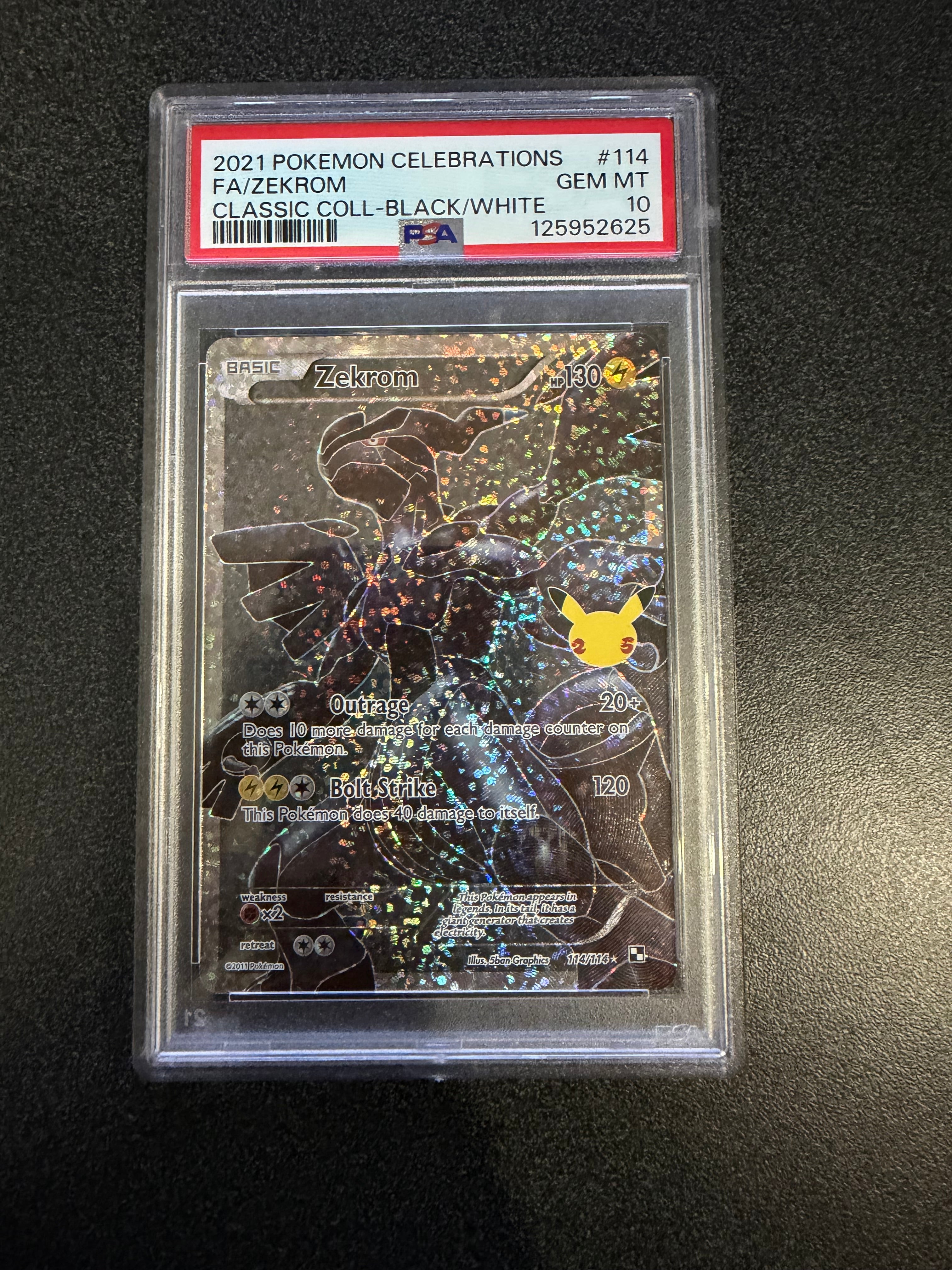 Pokemon: PSA 10 Zekrom - Celebrations: Classic Collection