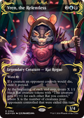 FOIL Vren, the Relentless (Borderless) (Raised Foil) (BLB-354) - Bloomburrow - Magic The Gathering
