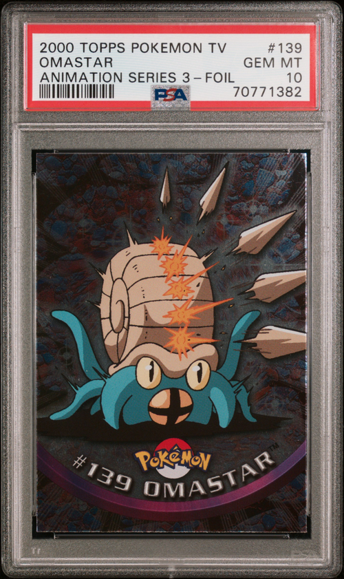 PSA 10 OMASTAR ANIMATION SERIES 3-FOIL