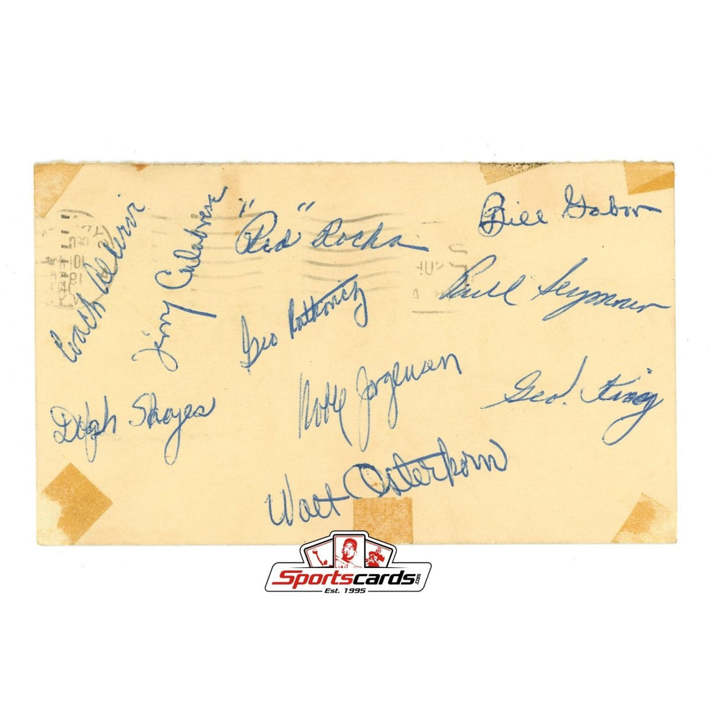 1951-52 Syracuse Nationals Team Autographed Signed GPC