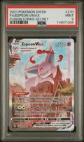 2021 POKEMON SWORD & SHIELD FUSION STRIKE SECRET #270 FULL ART/ESPEON VMAX PSA 9